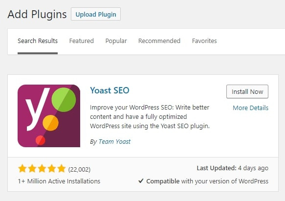 alt: Cài đặt plugin Yoast SEO