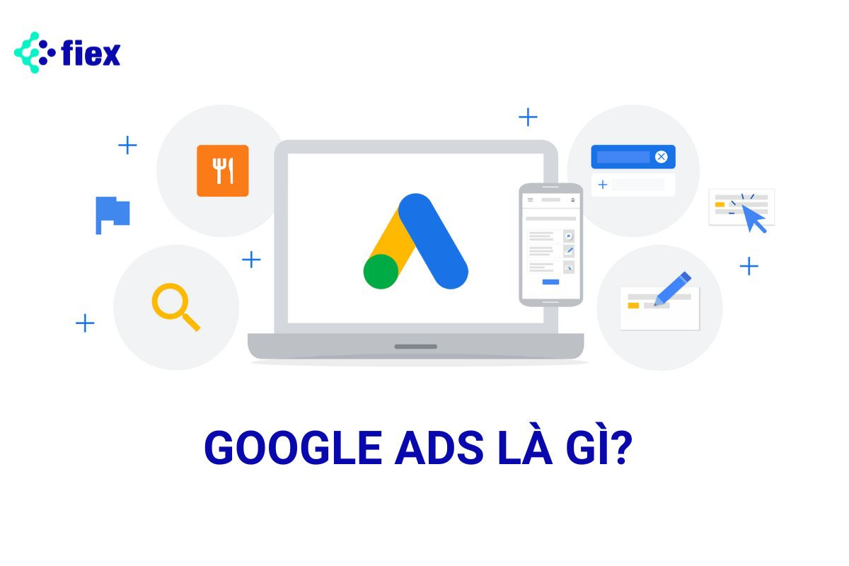 alt text: Hình ảnh minh họa giao diện Google Ads trên máy tính.