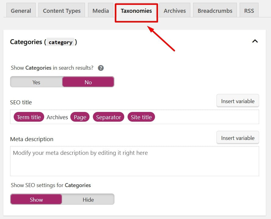 alt: Tối ưu Taxonomies