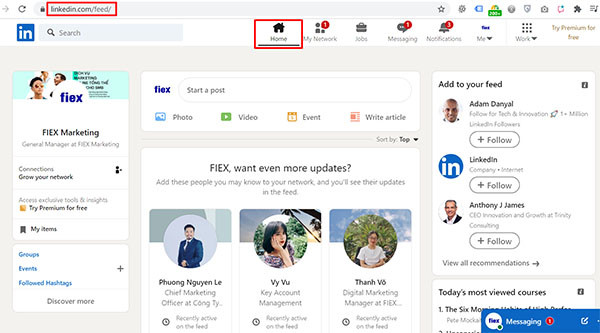 cách đăng bài trên linkedin