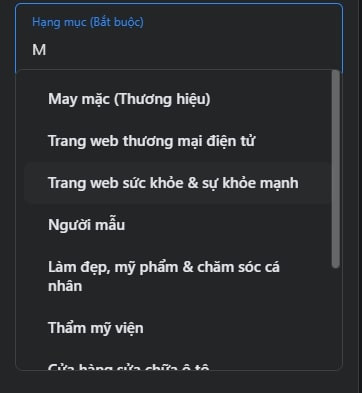 Tạo page Facebook bán hàng