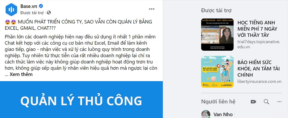 Các hình thức quảng cáo trên Facebook hiệu quả