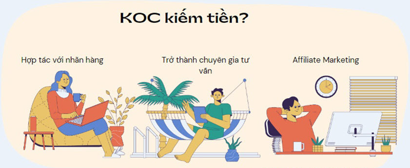 Cách KOC kiếm tiền thế nào?