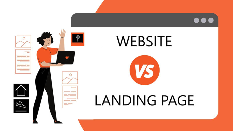 Landing page là gì? Sự khác nhau giữa landing page và website