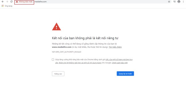 Nguyên nhân, cách khắc phục website báo lỗi không bảo mật